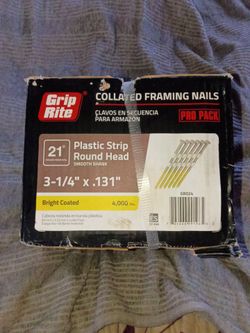 Collated framing nails