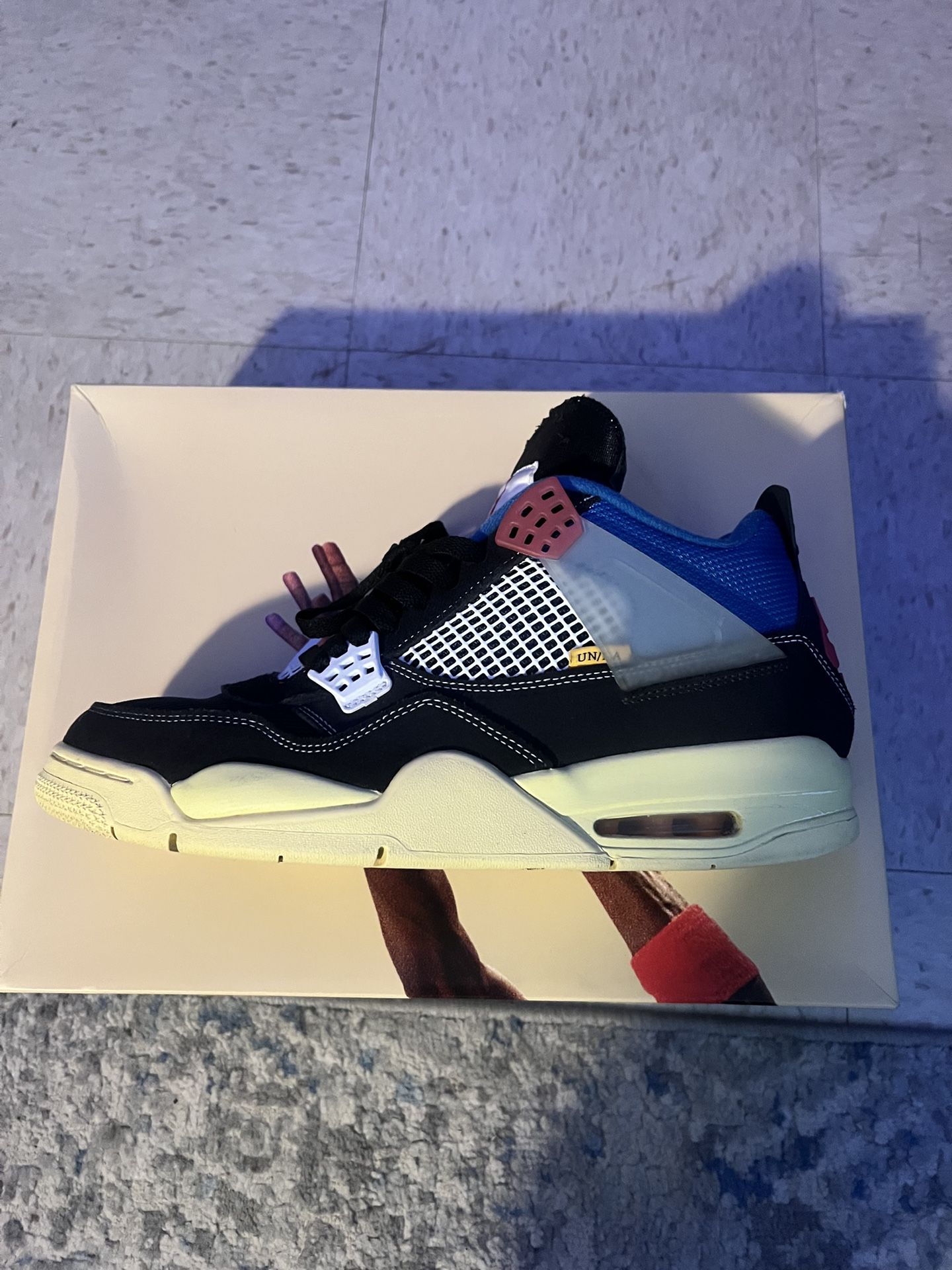 Jordan 4 Retro Union Off Noir - Size 12
