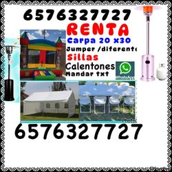 Sillas Mesas Carpas Jumper