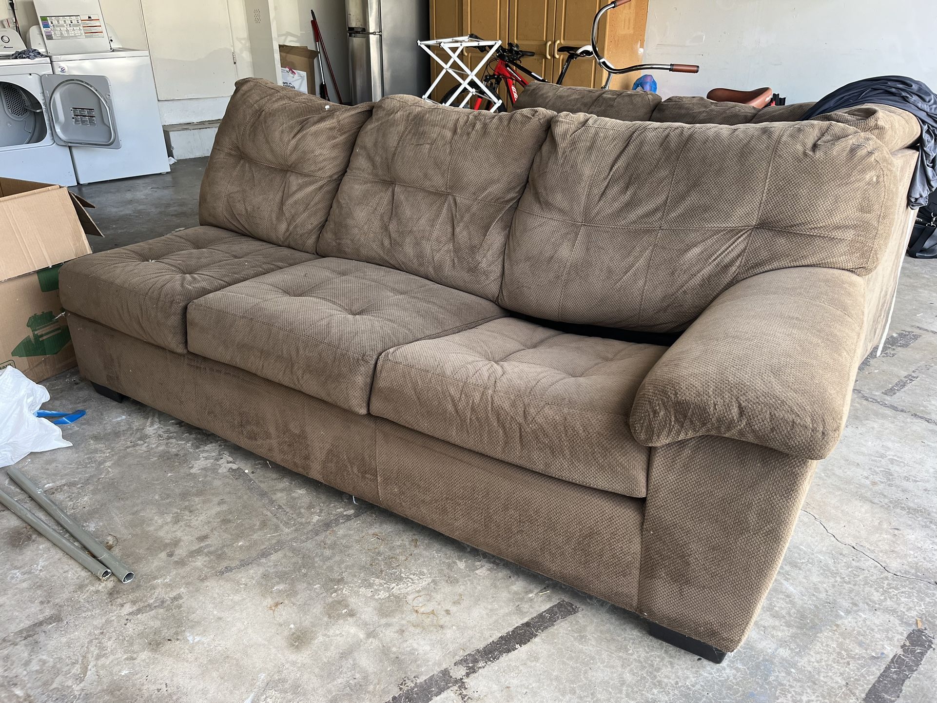 2 Piece Brown Couch for Sale in San Diego, CA OfferUp