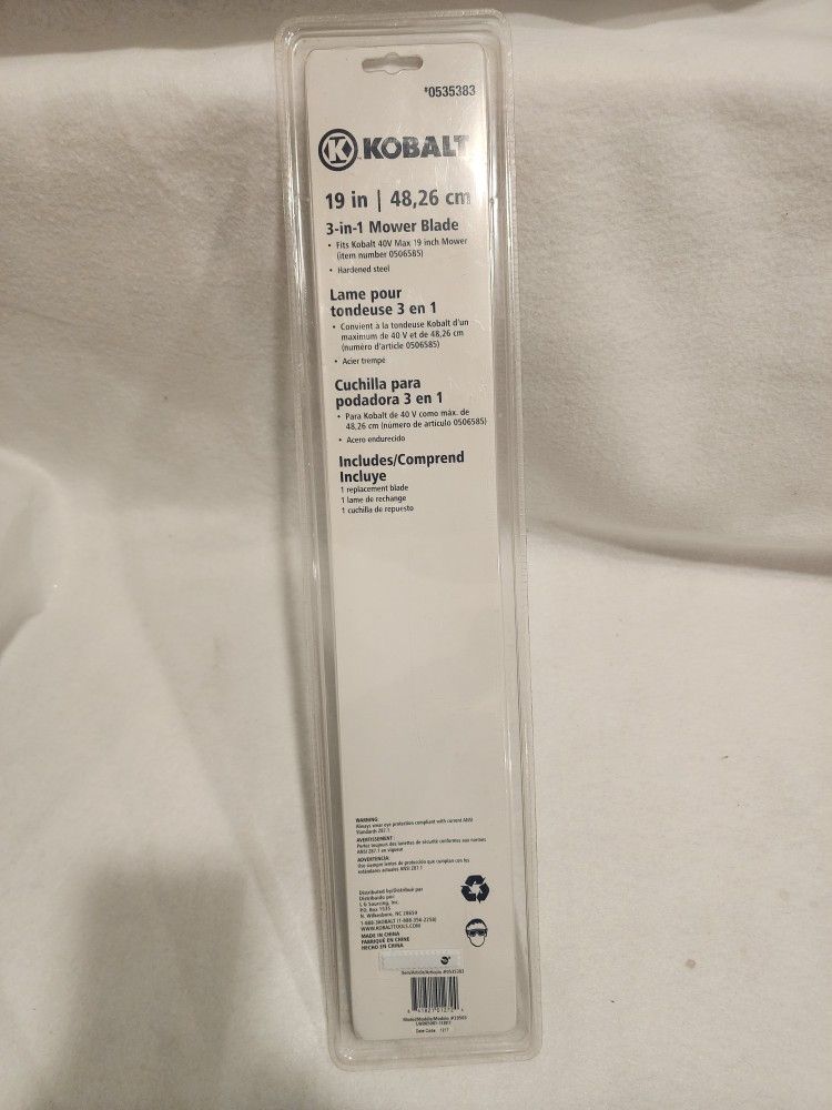 Kobalt 19 inch mower blade new arrivals