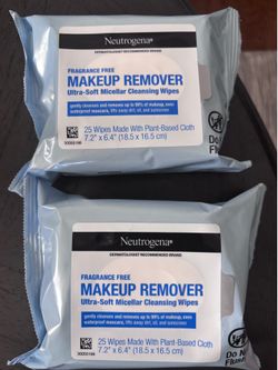 Neutrogena Fragrance Free Makeup Remover Wipes (2 packs)