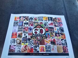 49ers 60 season poster
