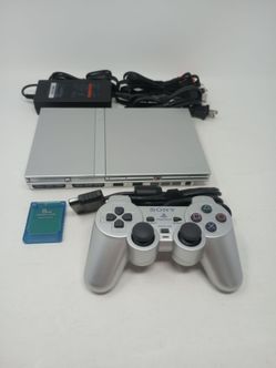 Sony PlayStation 2 PS2 Slim - SILVER Model SCPH-77001