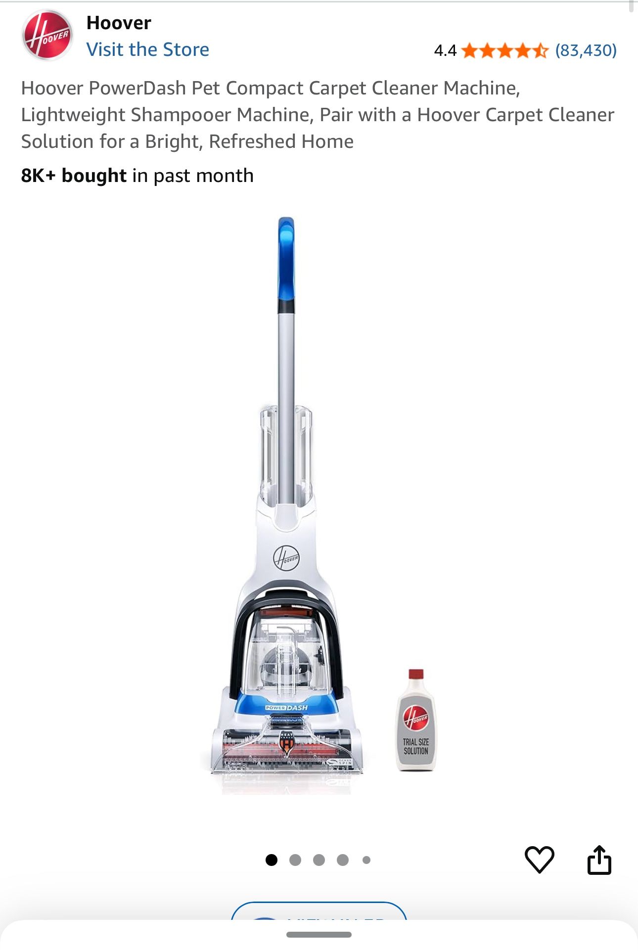 Hoover Pet Carpet Cleaner