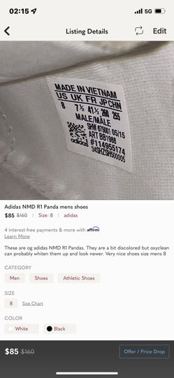 Adidas NMD R1 Panda Shoe for Sale in Ceres, CA - OfferUp