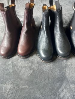 Leather Booties Double Sole 