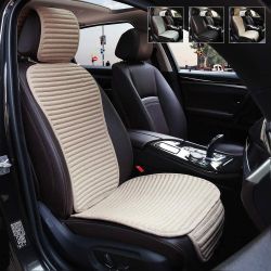 Brand New Linen Front Car Seat Cover, Seat Protector, Buckwheat Hull Cooling