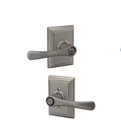 Schlage Avila-Addison Satin Nickel Interior Bed/Bath Privacy Door Handle