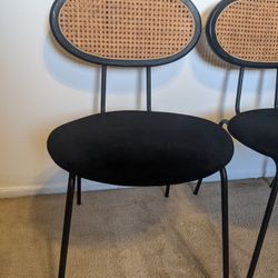 Joybird Calla Style Cane Back Dining Chairs