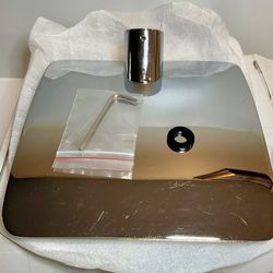 Modern Stylish Wall Mount Brass Chrome  Waterfall Shower 6.5” x 7 1/4”