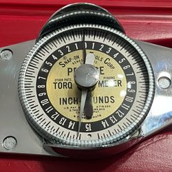 Never Used Snap-On Dial Torque Wrench Torqometer 0-150 in-lb w/ Case (Vintage)