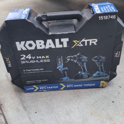  Kobalt  XTR 24V Max Brushless 3 Tool Combo Kit