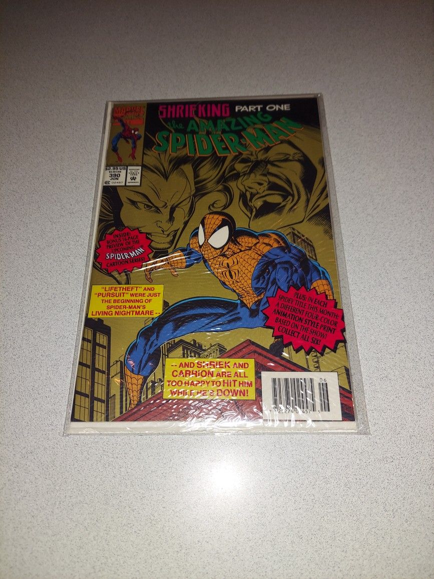 1994 THE AMAZING SPIDER-MAN #390 COMIC BAGGED AND BOARDED