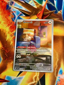 Pokemon Skwovet 222/198 Illustration Rare Scarlet & Violet Holo card