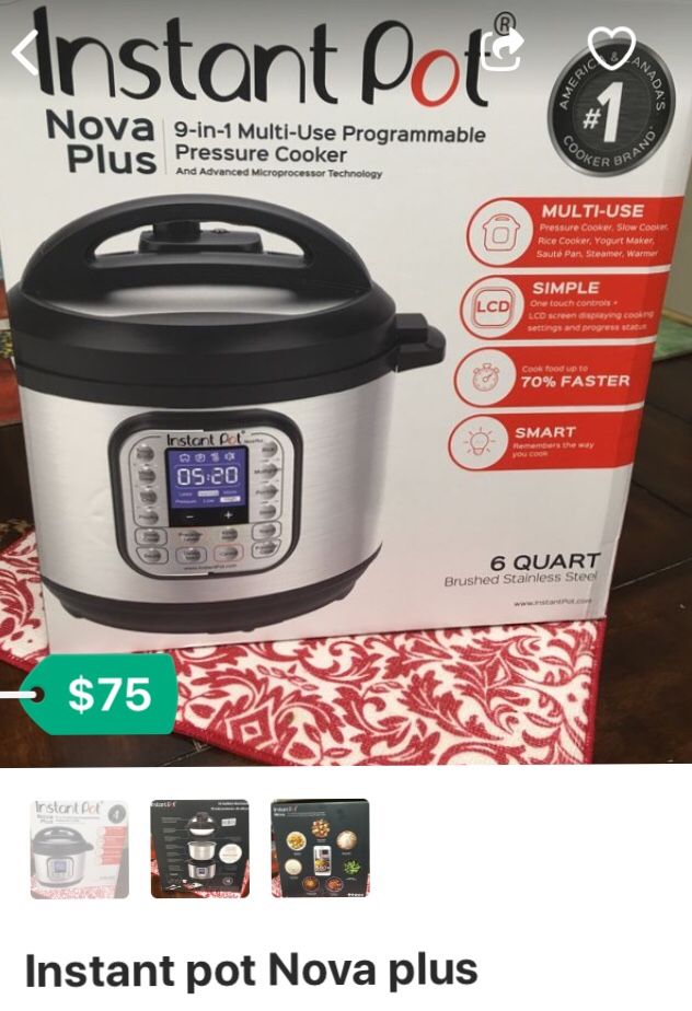 Instant pot nova plus