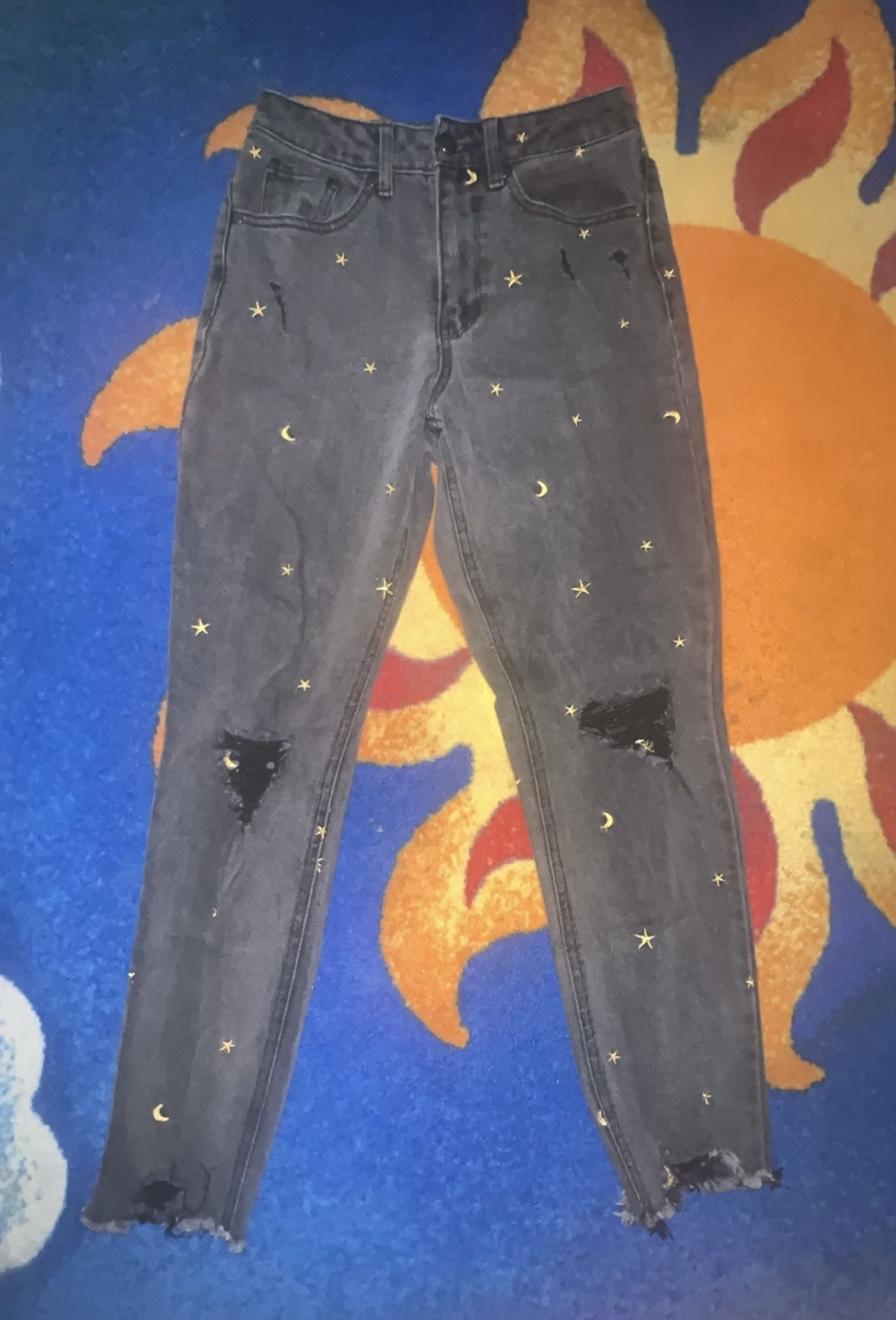 Black Stars Jeans Size 5
