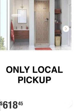 🌊 Manhattan 33in. to 35in.W x 68 in.H Frameless Pivot Shower Door Clear Glass #7144