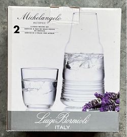 Crystal Water Set (2 piece) - Luigi Bormioli (Italy) — New