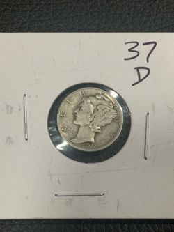 1937 D Mercury Dime