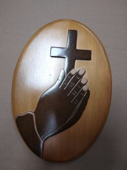 Wood plaque decoration