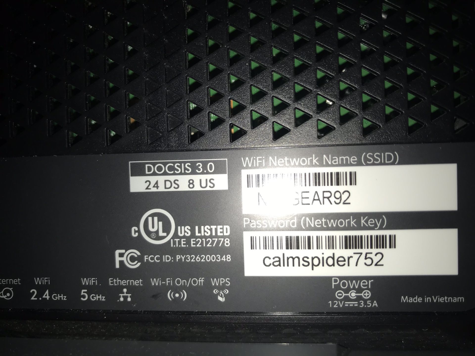 NETGEAR cm700 cable modem router