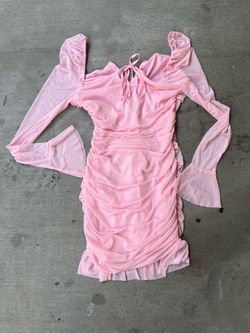Pink Sheer Dress