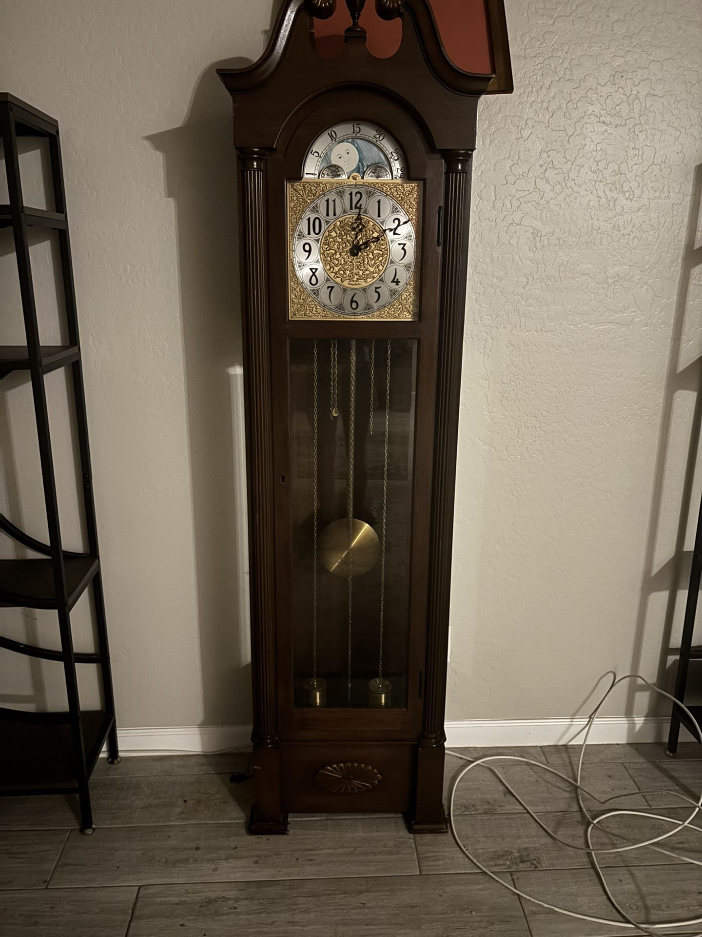 Grandfather Clock Chimes On The Hour 