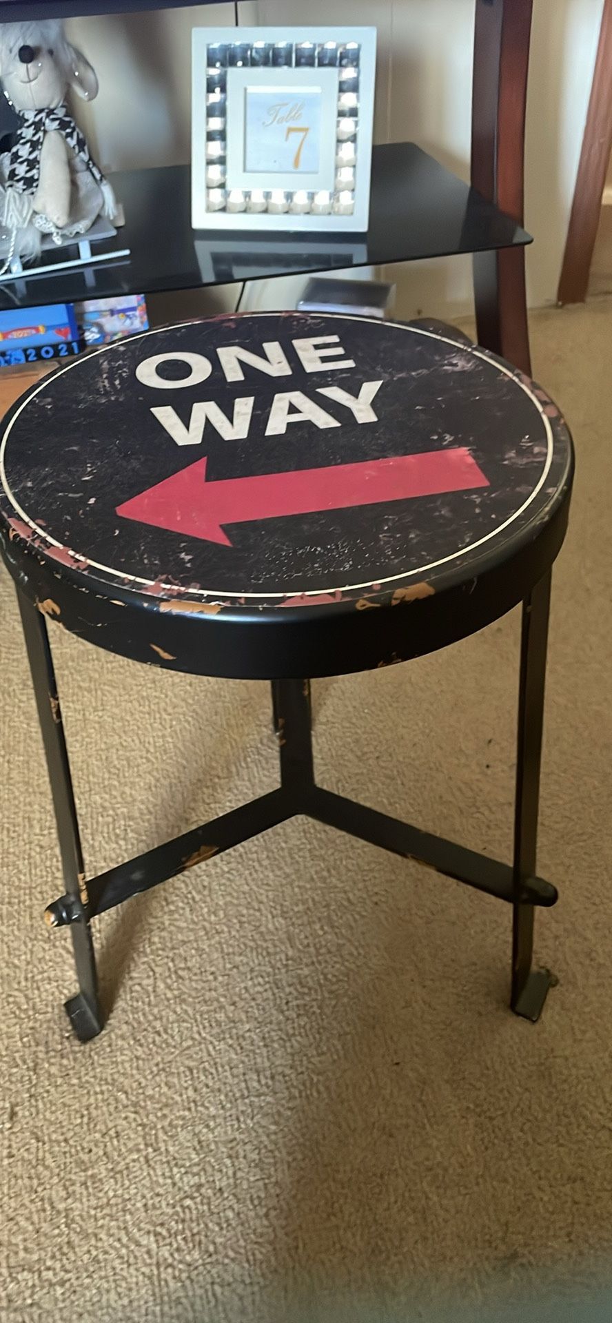 Vintage “like” Heavy Metal Stool