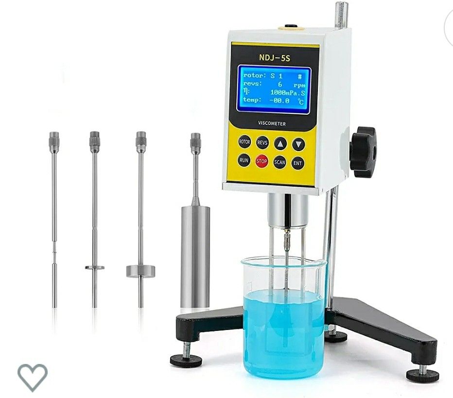 CGOLDENWALL NDJ-5S Rotary Visometer Digital Rotational Viscosity Meter Lab Viscometers 110-240V 10-100,000mPa.s Accuracy:±3.0% 

