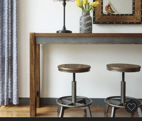 Adjustable Counter Height Backless Stool (Set of 2)