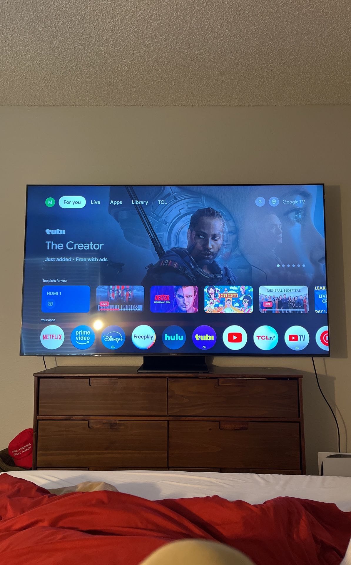 75” TCL 4K Mini-LED TV