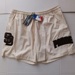 Size 2XL San Diego Padres Men's Pro Standard Eggshell Woven Shorts