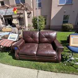Leather Office Couch