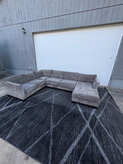 Large Gray Sectional Sofa