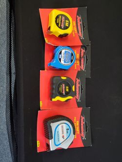 Brand New Tape Measures! Lot of 4! 16ft-26ft!