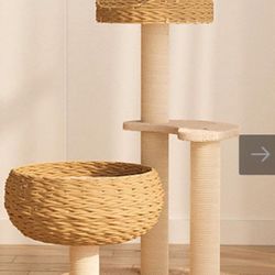 Cat Tree With Sleeping Bowl
