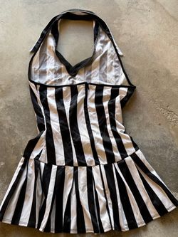 Sexy Referee costume  med Leg Avenue route 69