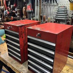 Craftsman USA 6 Drawer Red Tool Caddy Box Side Cabinet With Key