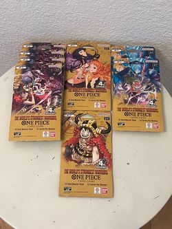 One piece The World's Strongest Warriors sleeved booster packs OP17