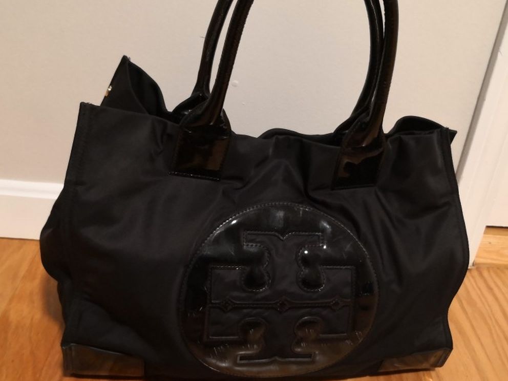 Tory Burch Ella Tote Bag,size Large Color Black