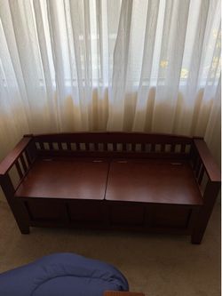 Wood bench