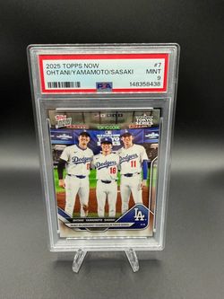 2025 PSA 9 Ohtani/Yamamoto/Sasaki Topps Now