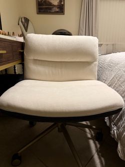 Criss Cross Armless Ergonomic Fabric Swivel Computer and Desk Chair