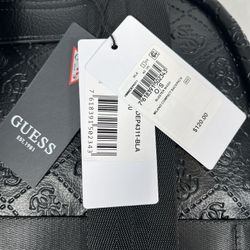 Guess Milano Logo Backpack Black New with Tags