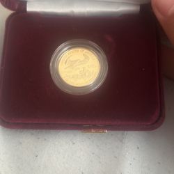 1/4 oz fine gold bullion coin