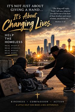 Helping the homeless! Collecting anything that can benefit the homeless.