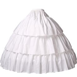 BEAUTELICATE Girls Hoop Petticoat 100% Cotton Crinoline Underskirt for Kids Flower Dress Slips Light Ivory 