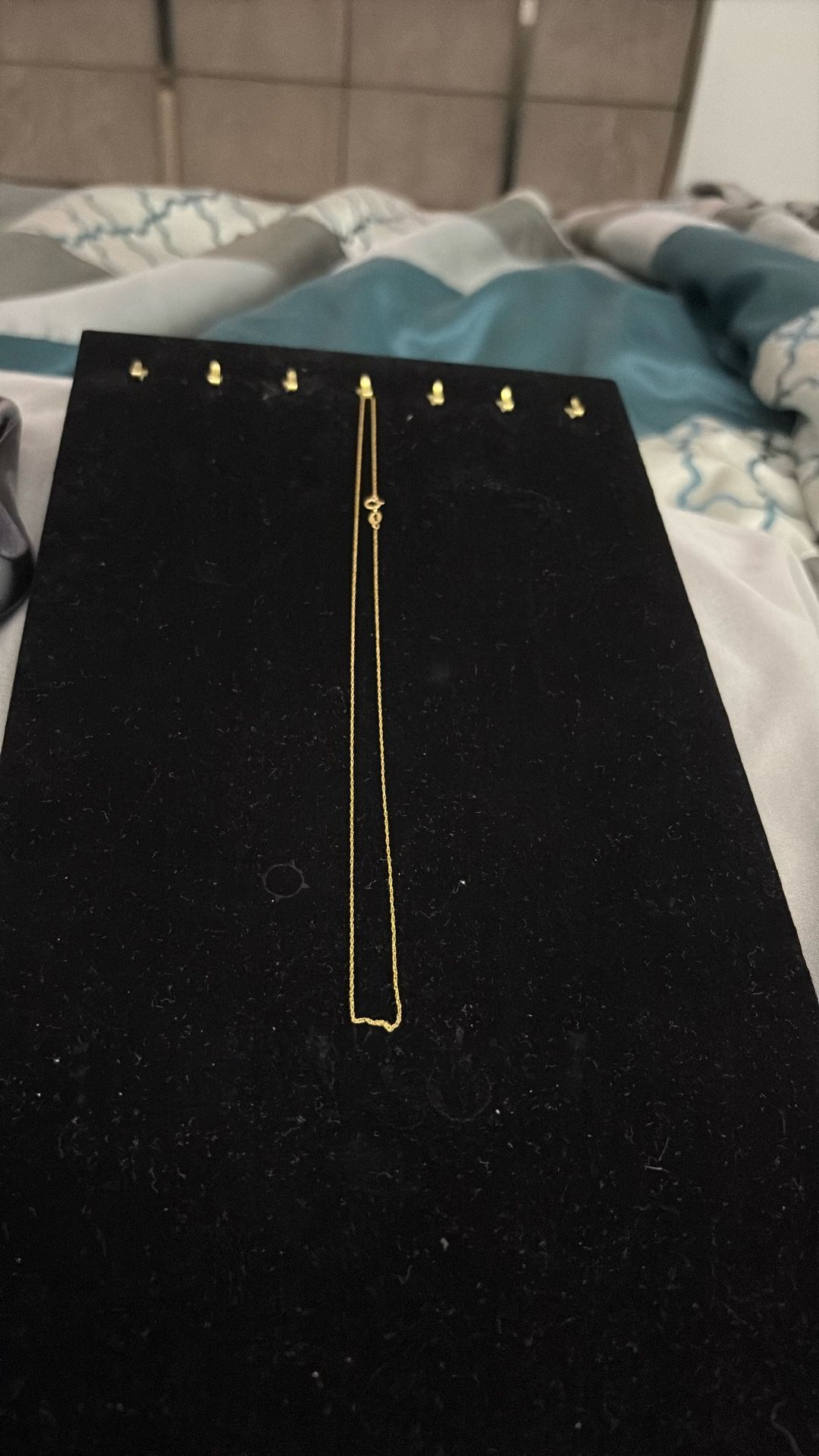 Necklace Made In 10 K Gold, Length 18 Inches