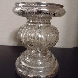 Decorative Light Up Candle Holder. 7 Inches Tall And 5 Inches In Diameter